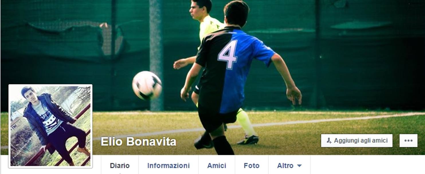 Aveva 14 anni Elio Bonavita, e giocava a calcio nella Dominante di Monza. Facebook